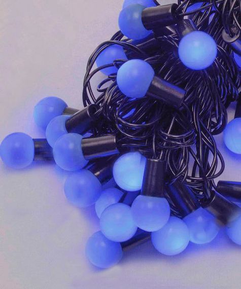 Гирлянда Шарики 18мм 40 LED (1318-02) 7м  переходник