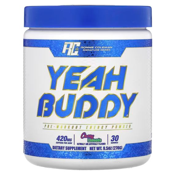 Предтренировочный комплекс Ronnie Coleman Yeah Buddy, Pre-Workout Energy Powder 270 g (Cherry Limeade)