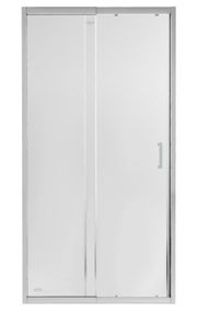 Душові двері в нішу Qtap Taurus CRM209-1.C6 90-100x200 см, скло Clear 6 мм, покриття CalcLess (TAUCRM2091C6)