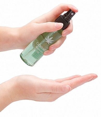 Масажна Олія Shots-Cannabis Massage Oil, 100 мл Sex Aura | Зображення 5