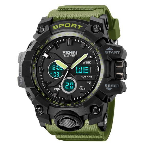 Skmei 2197AG Army Green | Зображення 1