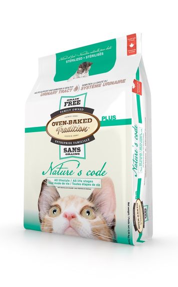 Корм Oven-Baked Tradition Nature’s Code Cat Sterilised Chicken Grain Free сухий з куркою для стерилізованих котів 4.54 кг