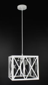 Люстра підвісна LOFT на 1 лампочку 27085 Білий 30-90х25х36 см.