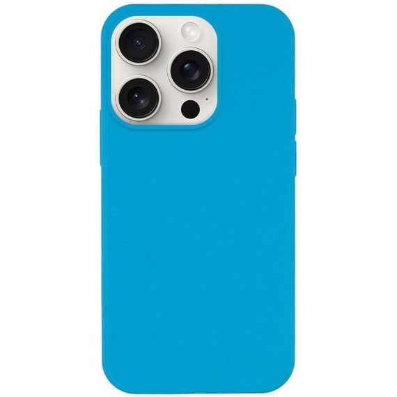 Чехол Silicone Case Full Protective (AA) NO LOGO для Apple iPhone 14 Pro (6.1") Бирюзовый / Marine Green Блакитний / Blue
