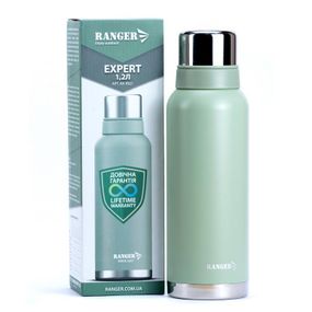 Термос для напоїв 1,2 л Ranger Expert RA 9921 нержавіюча сталь зберігає тепло і холод