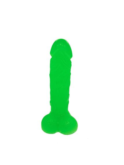 Крафтовое мыло-член с присоской Чистий Кайф Green size L, натуральное | Зображення 2
