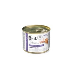 Корм вологий Brit VetDiet Gastrointestinal-Low Fat для собак при проблемах з травленням з обмеженим вмістом жиру з тунцем і