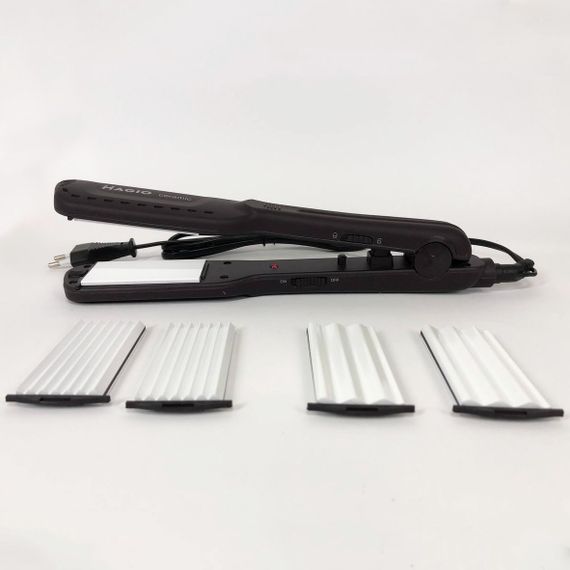 Щипці для волосся MAGIO MG-722 з насадками для гофре, Плойка вирівнювач, Випрямляч для UY-808 волосся 2в1 | Зображення 4