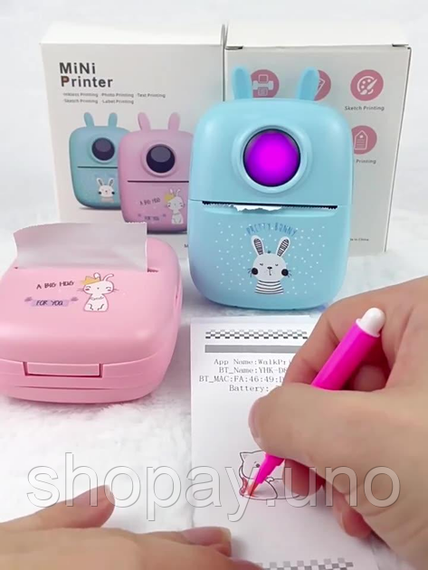 Портативний міні-принтер Bluetooth Mini Printer D7 | Зображення 7