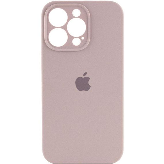 Чехол Silicone Case Full Camera Protective (AA) для Apple iPhone 14 Pro (6.1") Серый / Lavender