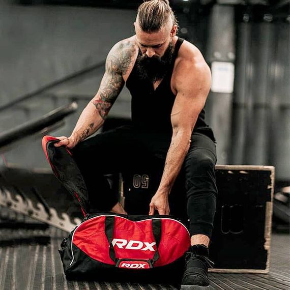 Спортивная сумка RDX R1 Duffel Bag with Backpack Straps Black/Red | Зображення 9