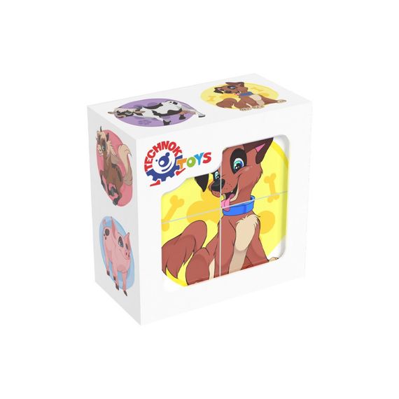 Развивающие кубики "Домашние животные" ТехноК 1837TXK | Зображення 3