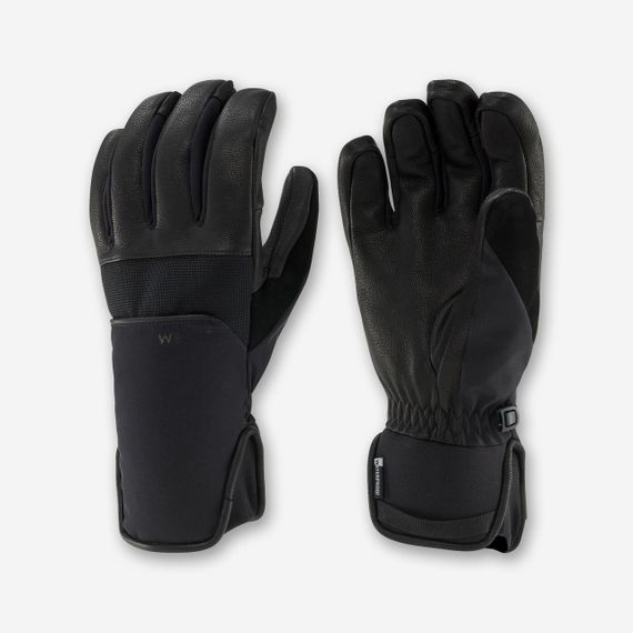 Рукавиці 550 для лижного спорту для дорослих чорні - 3XL