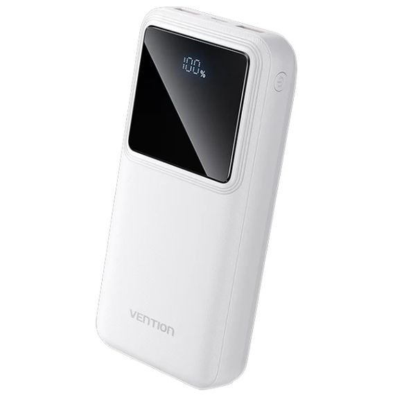 УМБ Vention 20000mAh 22.5W 3A,PD,QC 3.0, Micro-USB,USB-C,2xUSB-A, LED Display White | Зображення 5