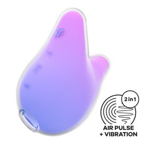 Вакуумний кліторальний стимулятор Satisfyer Mermaid Vibes Violet/Pink, 2 мотори