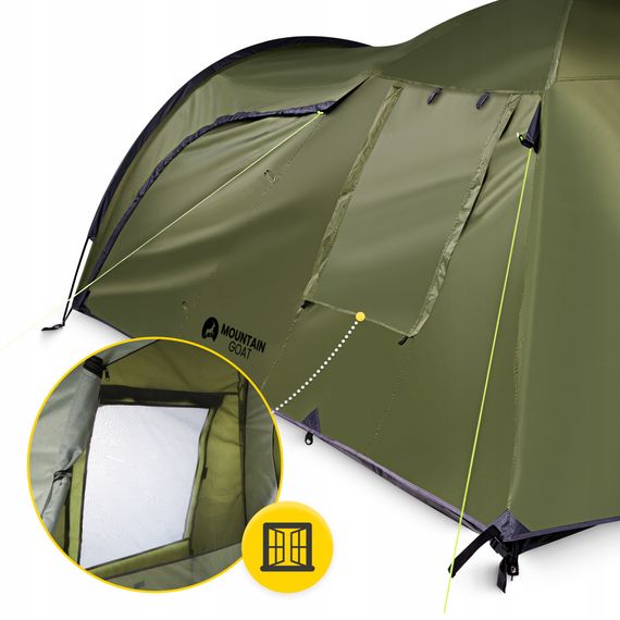 Намет туристичний Mountain Goat Prime Trio 3-місний Olive (P-5905973406574) | Зображення 4