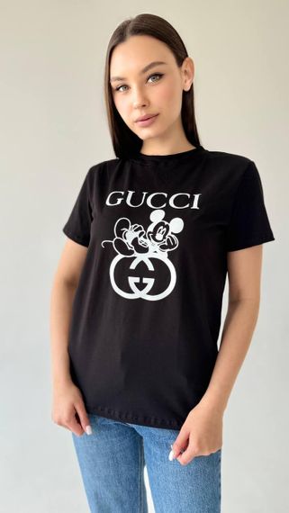 Жіноча футболка Gucci чорна | Зображення 7