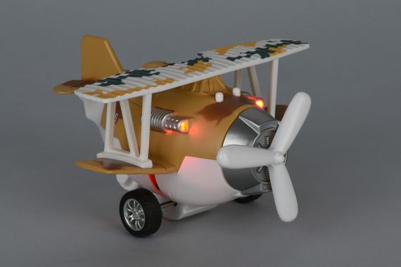 Самолет металический инерционный Same Toy Aircraft коричневый со светом и музыкой SY8015Ut-3 (SY8015Ut-3) | Зображення 1