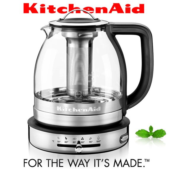 Электрочайник KitchenAid 5KEK1322SS ARTISAN стеклянный | Зображення 1