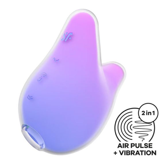 Вакуумний кліторальний стимулятор Satisfyer Mermaid Vibes Violet/Pink, 2 мотори Sex Aura