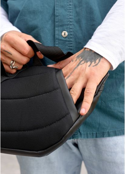 Чоловіча сумка бананка Sambag Dynamicdart чорна 38 × 21 × 7 см (80461001m) | Зображення 1