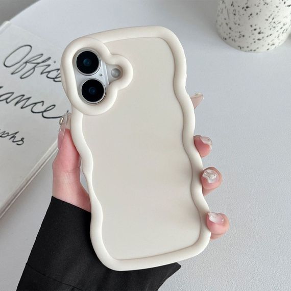 Чохол TPU Ripple для Apple iPhone 16 Plus (6.7") Antique White | Зображення 1