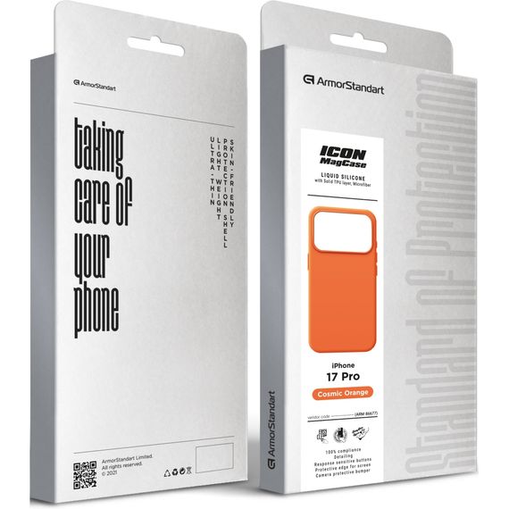Чохол до мобільного телефона Armorstandart ICON2 MagCase Apple iPhone 17 Pro Cosmic Orange (ARM86677) | Зображення 1