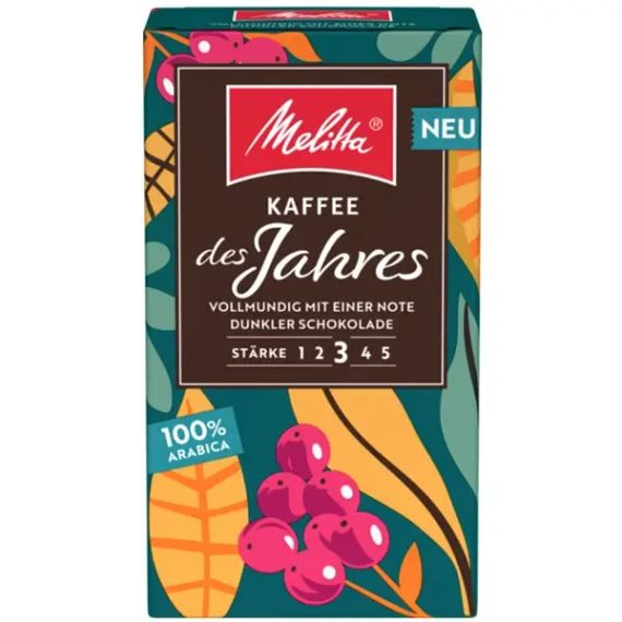 Кава мелена натуральна Melitta Kaffee Des Jahres, 500 г, Німеччина, Мелітта