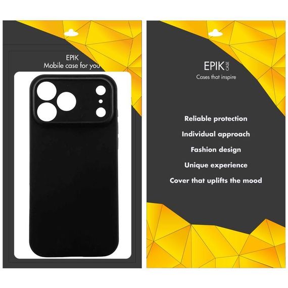 Чехол TPU Epik Black Full Camera для Apple iPhone 17 Pro (6.3") Черный | Зображення 1