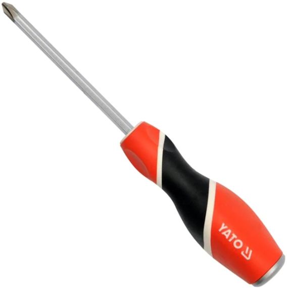 Отвертка крестовая ударная PHILIPS PH2 100 мм YATO-25993 | Зображення 2