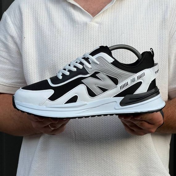 Кросівки New Balance матеріал текстиль/замш колір чорний, білий | Зображення 8