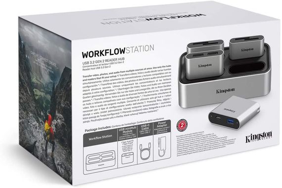 Кардридер Kingston Workflow Station Dock USB 3.2 Gen2 USB-A/C Hub (WFS-U) | Зображення 7