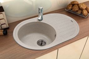 Каменная мойка Ventolux EMILIA (BLUE SAND) 770x500x195