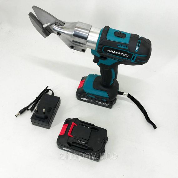 Ножиці акумуляторні по металу в кейсі Krafftec DJS130R, 2 акб 36V/5AP | Зображення 9