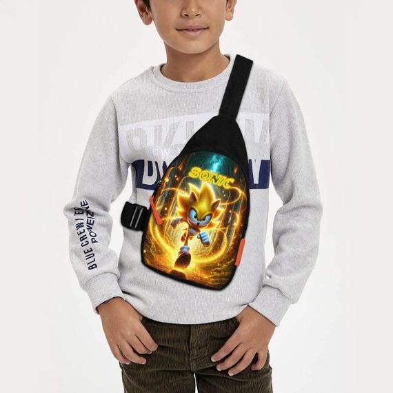 Сумка через плечо детская Супер Соник 29х17 см сумка слинг для мальчика (02207)