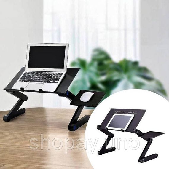 Столик для ноутбука металлический Laptop, Напольный столик для ноутбука, Подставка под ноутбук охлаждаю CP-33 | Зображення 9