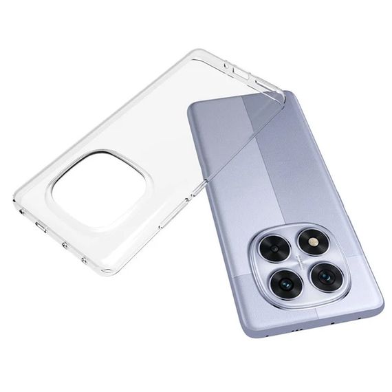 TPU чохол Epic Transparent 1,5mm для Xiaomi Redmi Note 14 Pro 4G Безбарвний (прозорий) | Зображення 1