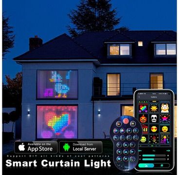 Гірлянда-штора RGB з Bluetooth APP керуванням XPRO SFK-08 3*2 м (44875-16904_1478)