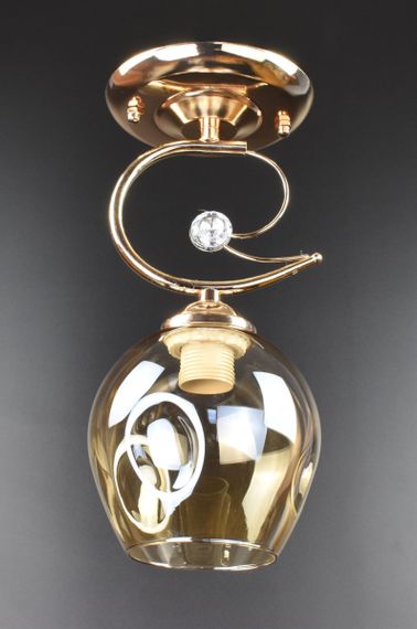 Люстра стельова на 1 лампочку 26003 Золото 29х13х13 см.