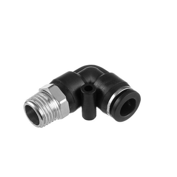 Цангове з'єднання L-подібне для поліуретанових та ін. шлангів 8 мм, 1/4" зовн. різьба INTERTOOL PT-2332