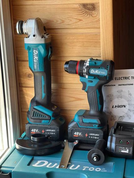 Безщітковий комплект 2 в 1 ударний шуруповерт DTW 488 та болгарка DGA506 PRO | Зображення 3