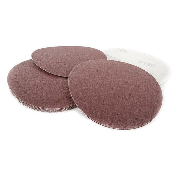 Круг наждачний самоклейний 125 мм, папір класу E, К120, 10 од. INTERTOOL BT-0562