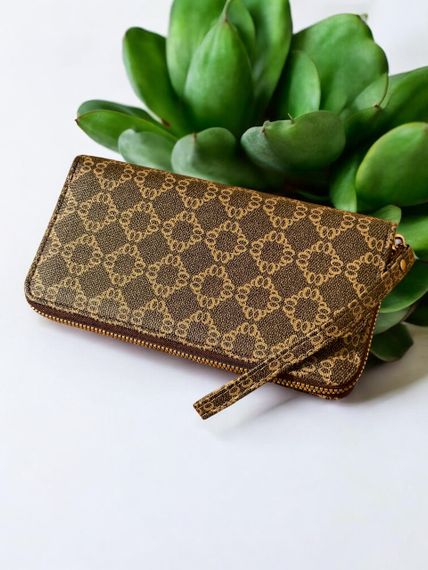 Жіночий клатч гаманець Primolux Fashion Wallet портмоне - Coffee | Зображення 3