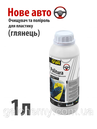 Поліроль для пластику авто “Глянець” з ароматом «Нове авто» Politura (1 л) ТМ OYA
