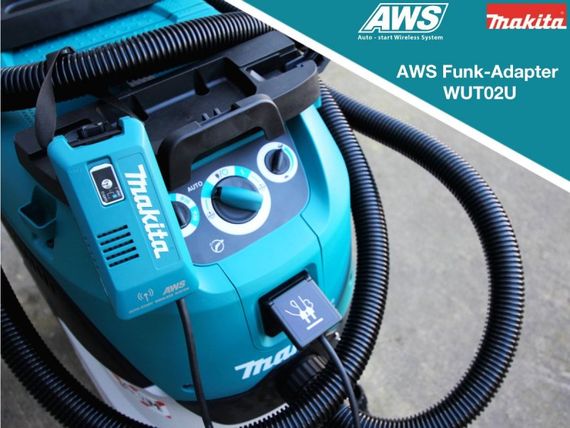 Адаптер Makita WUT02Z для підключення мережевих будівельних пилососів до акумуляторних інструментів Makita з технологією AWS (199773-1) | Зображення 4