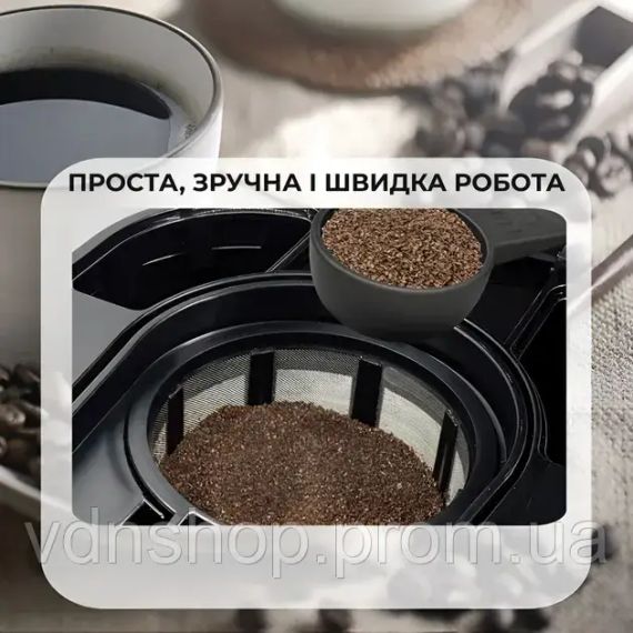 Кофеварка капельная Sokany SK-124 с подогревом 600 мл | Зображення 2