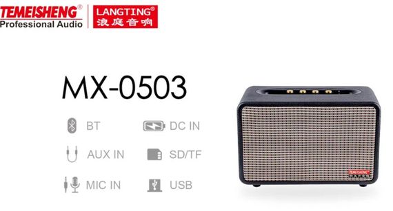 Темишенг MX-0503 Bluetooth колонка з мікрофонами для караоке 5″ 2 мікрофона (45719-_4148) | Зображення 2