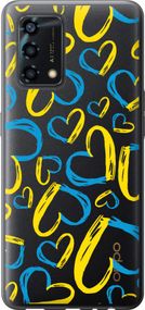 Чехол на Oppo A95 Сердца UA "5292u-2345-17620"