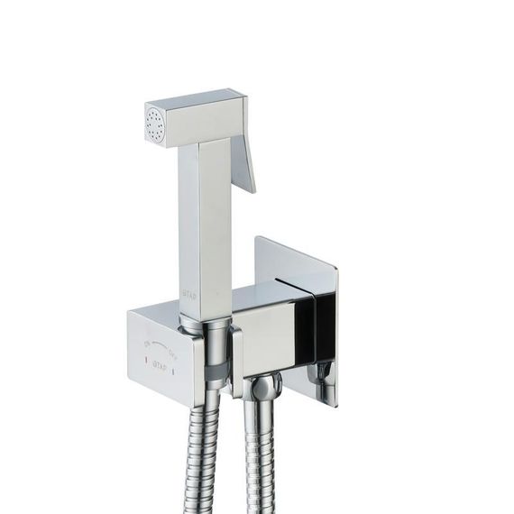 Набір для гігієнічного душу Qtap Inspai-Varius квадратний прогресивний картридж QTINSVARCRMV00440701 Chrome | Зображення 3