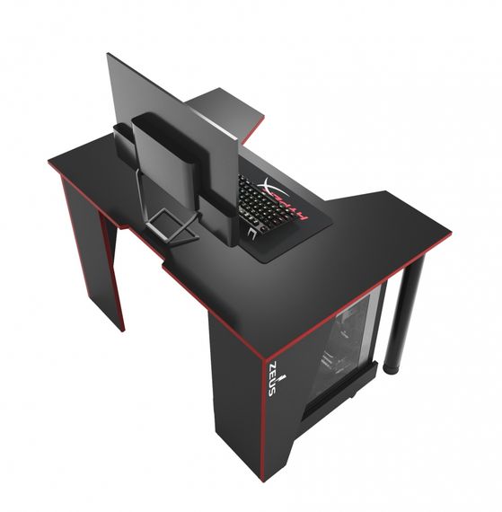 Стол геймерский ZEUS GAMER-1 черно-красный | Зображення 4